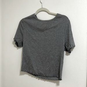 Gray plain tee